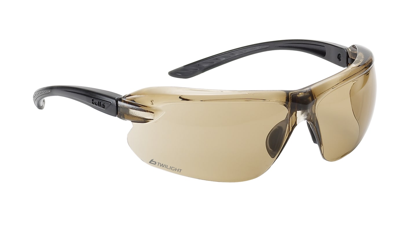 Bolle IRI-s Anti-Mist Safety Glasses, Bronze Polycarbonate Lens, Vented