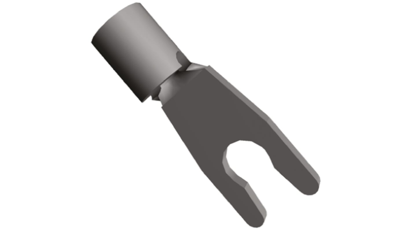 TE Connectivity, Solistrand Uninsulated Crimp Spade Connector, 0.26mm² to 1.65mm², 22AWG to 16AWG, M2.5 (#4) Stud Size