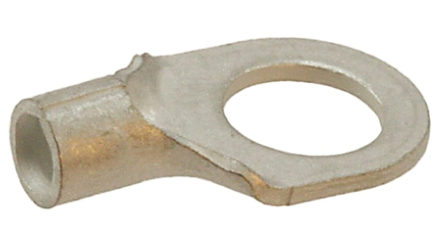 TE Connectivity, SOLISTRAND Uninsulated Ring Terminal, M6 (1/4) Stud Size, 1.65mm² to 4.17mm² Wire Size