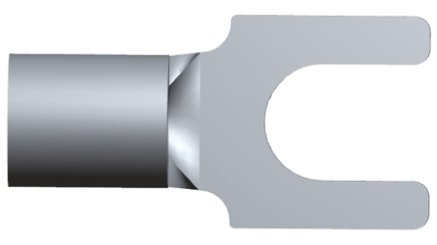 Terminal de horquilla TE Connectivity, Serie Solistrand, No Aislado, M2.5 (#4) No Recubierto, 0.26mm² a 1.65mm², 22AWG