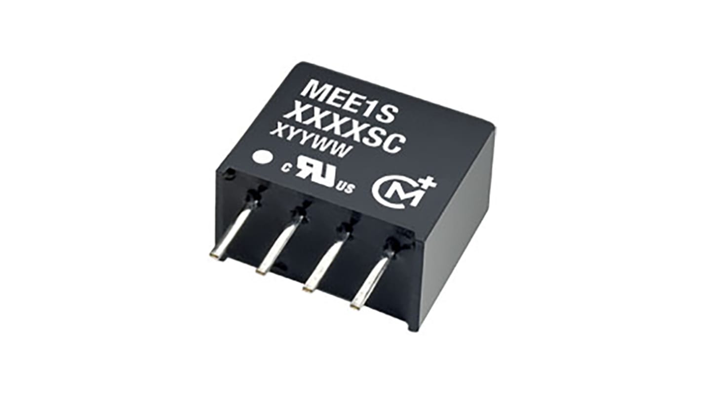 Murata Power Solutions MEE1 DC-DC Converter, 5V dc/ 200mA Output, 4.5 → 5.5 V dc Input, 1W, Through Hole, +85°C