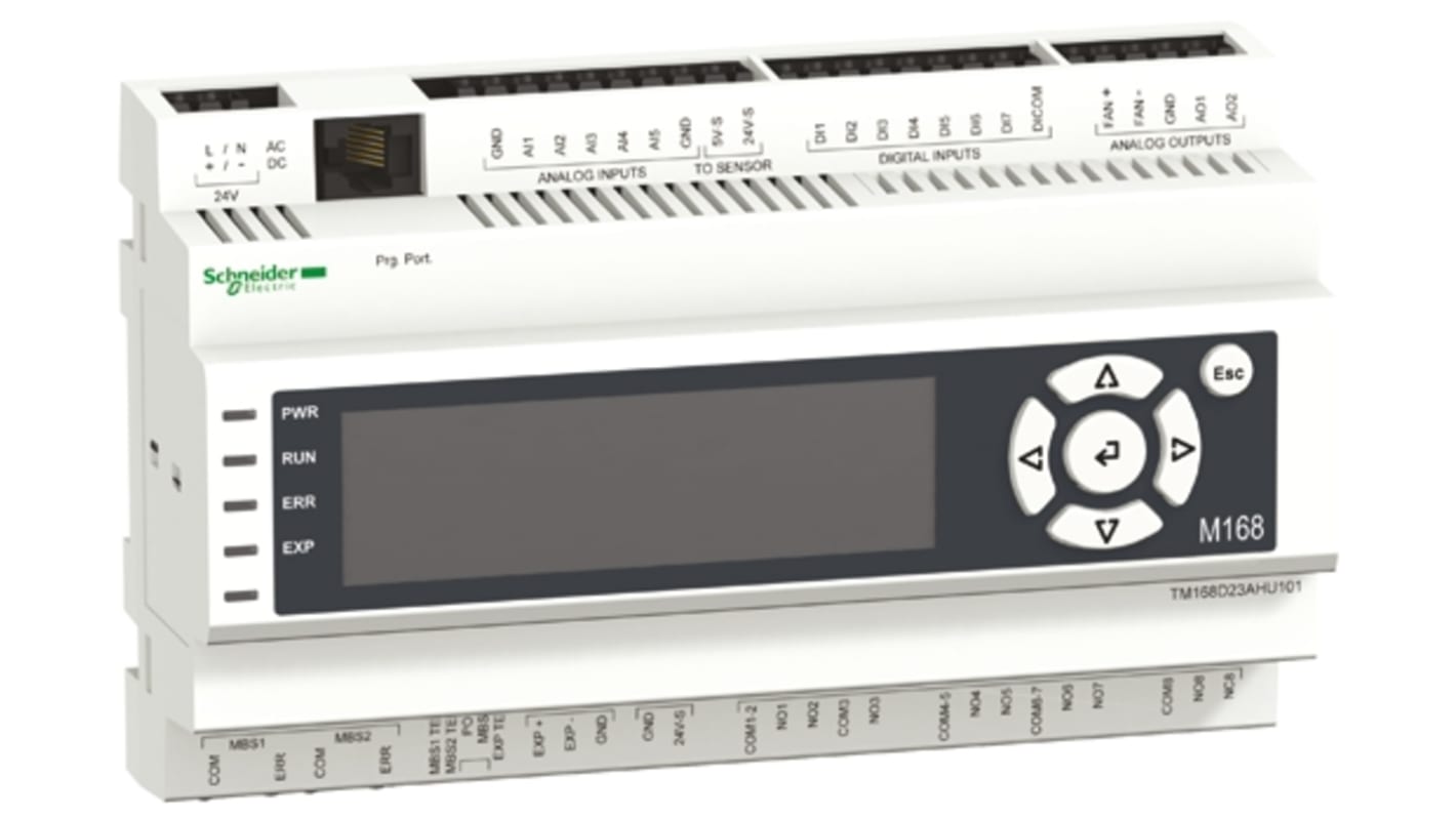 Schneider Electric TM168D Series PLC CPU for Use with Air Handling Unit, Analogue, Discrete Output, 5 (Analogue), 7