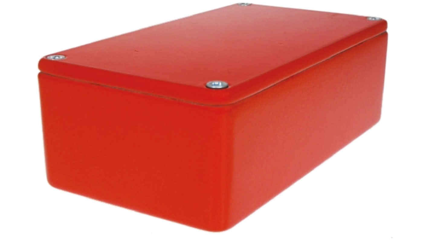 CAMDENBOSS 5000 Series Red Die Cast Aluminium Enclosure, IP54, Red Lid, 121 x 95 x 61mm