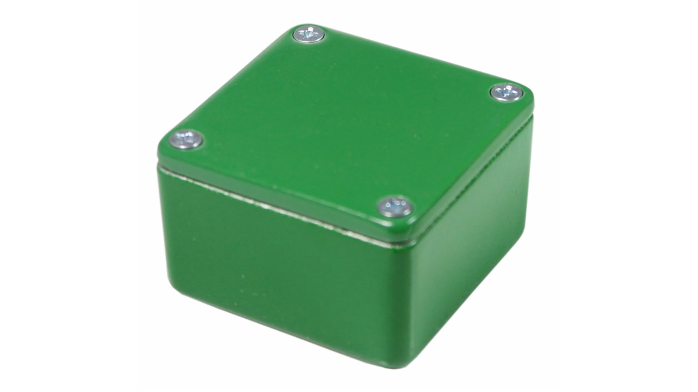 CAMDENBOSS 5000 Series Green Die Cast Aluminium Enclosure, IP54, Green Lid, 152 x 82 x 50mm