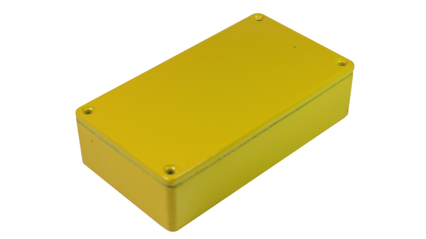 CAMDENBOSS 5000 Series Yellow Die Cast Aluminium Enclosure, IP54, Yellow Lid, 112 x 62 x 31mm