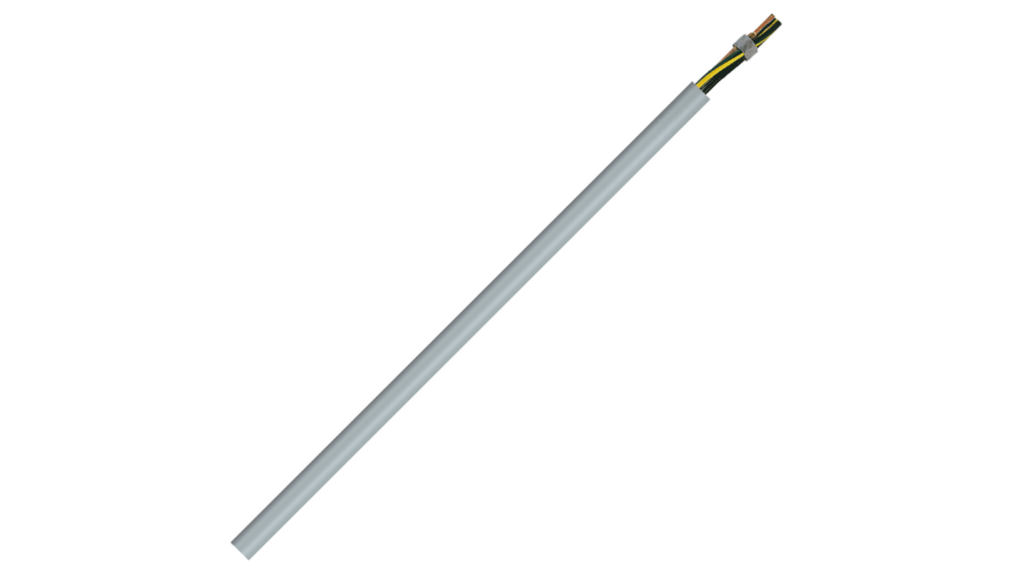 Câble de commande AXINDUS Harmoflex H05VV5-F 300 V, 500 V, 3 x 1,5 mm², 15 AWG, gaine PVC Gris, 50m