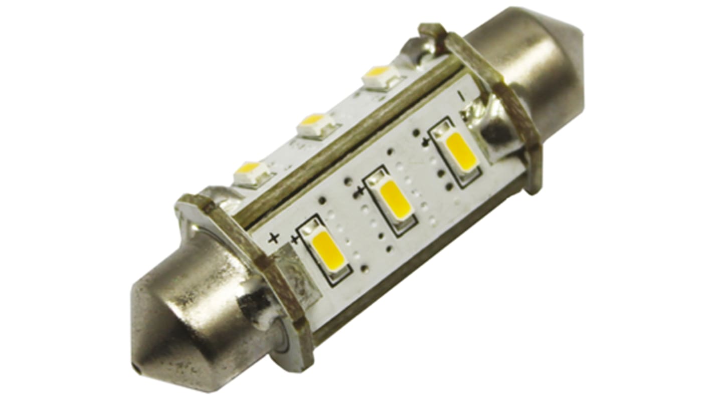 LED-Autobirne kaltweiß 30 V dc 70 mA 42 mm 65 → 75 lm