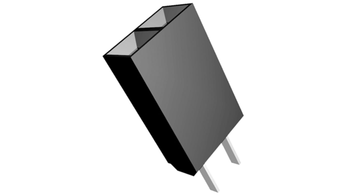 TE Connectivity AMPMODU MOD II Series Straight Through Hole Mount PCB Socket, 2-Contact, 2-Row, 2.54mm Pitch, Solder