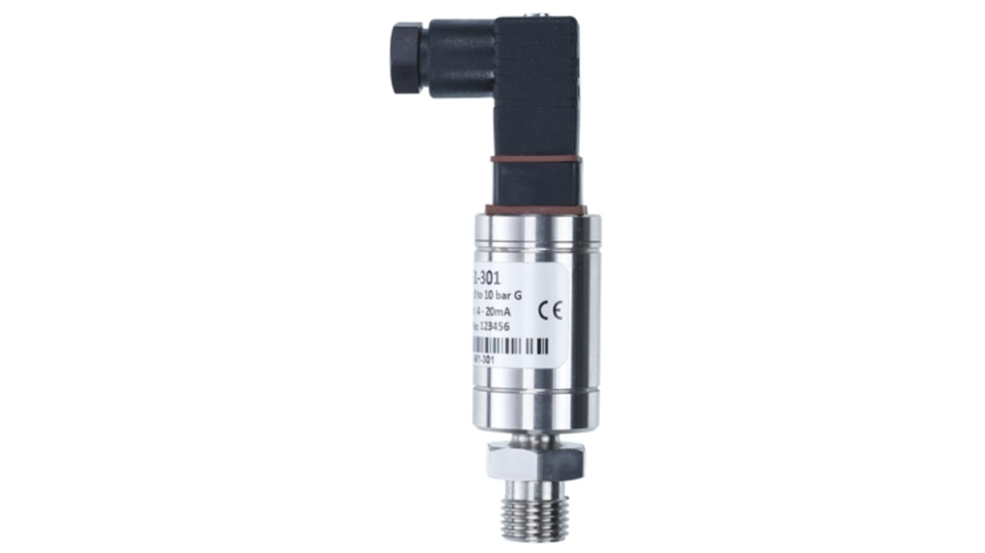 RS PRO G1/4 Relativ Drucksensor -1bar bis 24bar, Spannung 0 → 5 V, für Gas, Hydraulikflüssigkeit