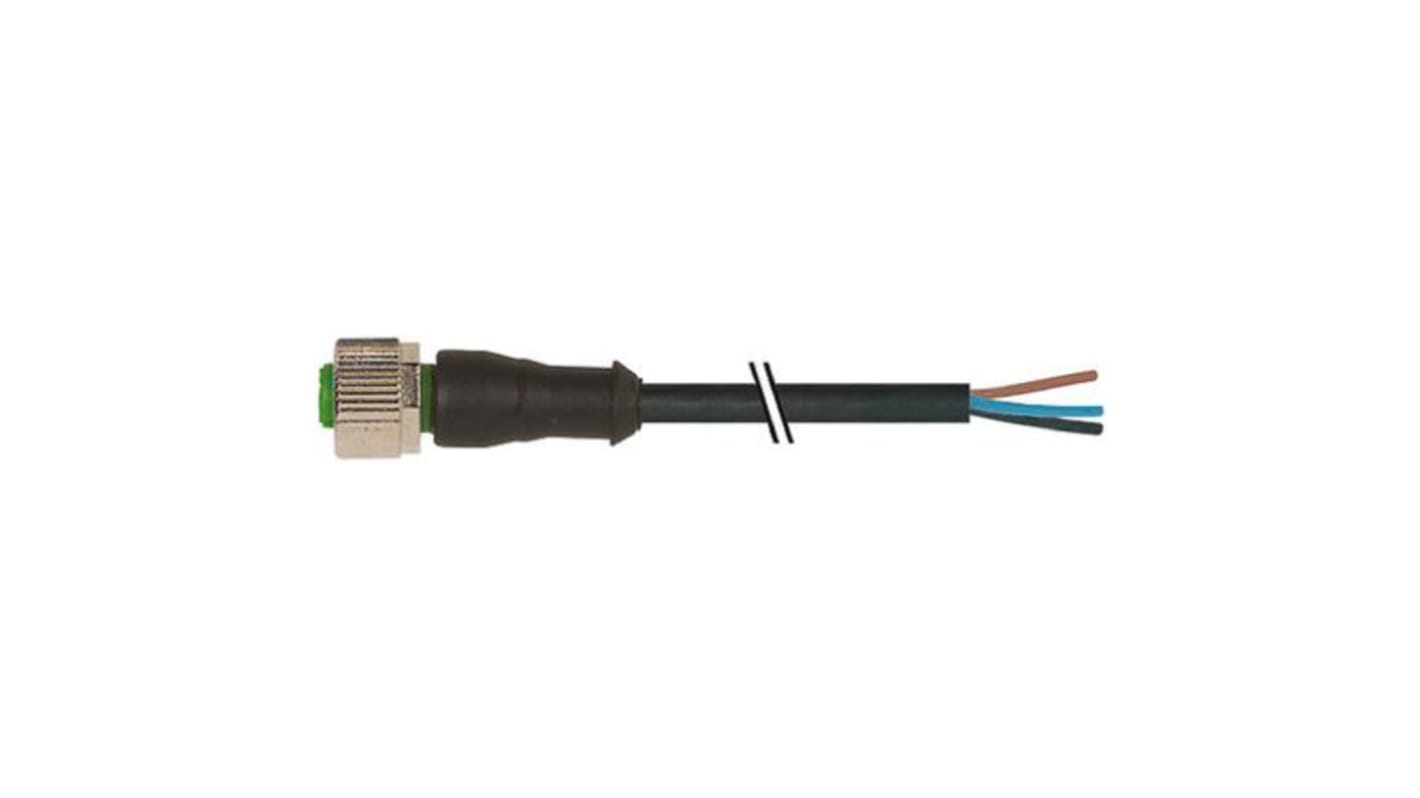 Murrelektronik Limited Straight Female 4 way M12 to Unterminated Sensor Actuator Cable, 15m