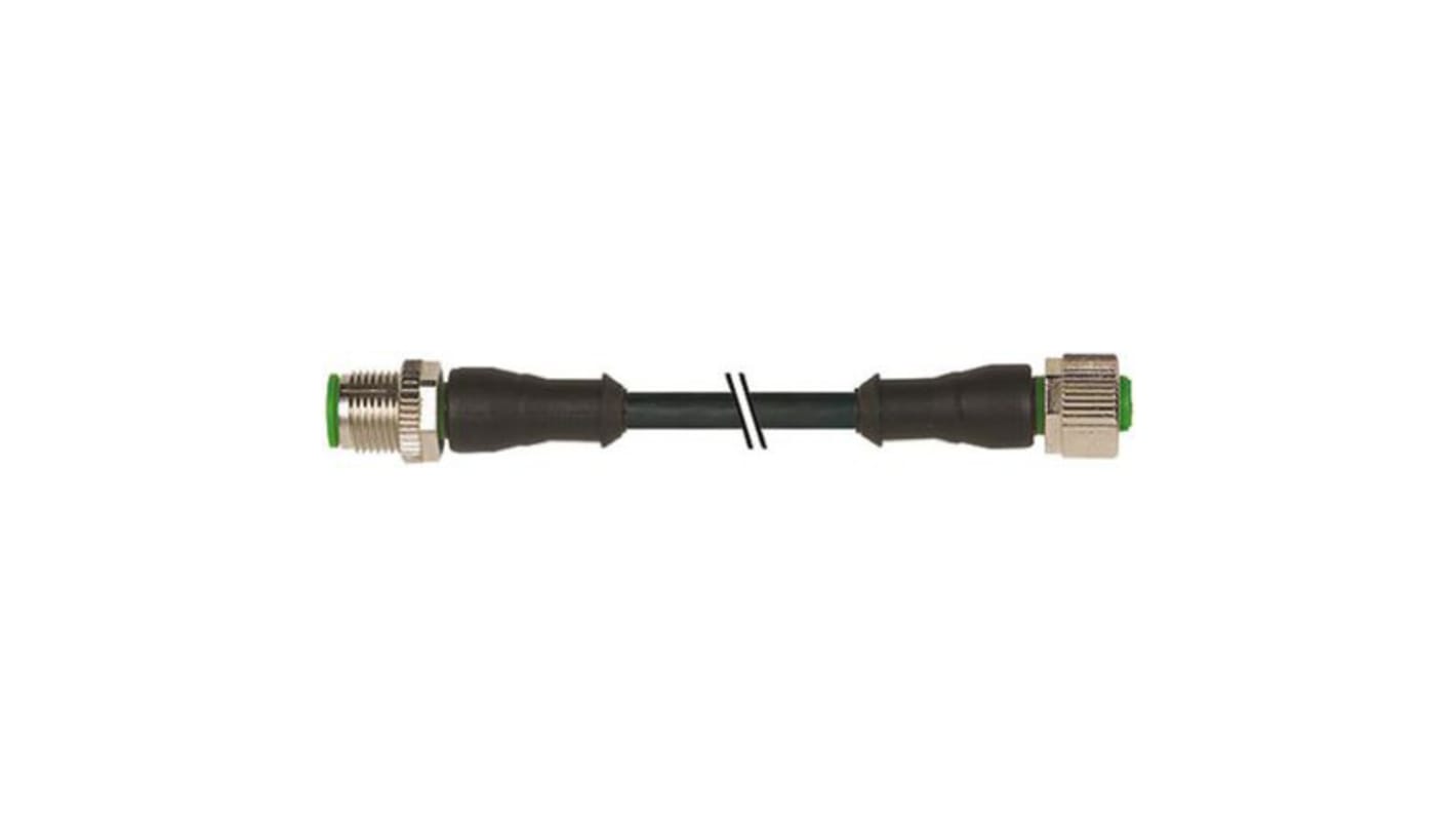 Cable de conexión Murrelektronik Limited, con. A M12 Hembra, 5 polos, con. B M12 Macho, 5 polos, cod.: A, long. 1m