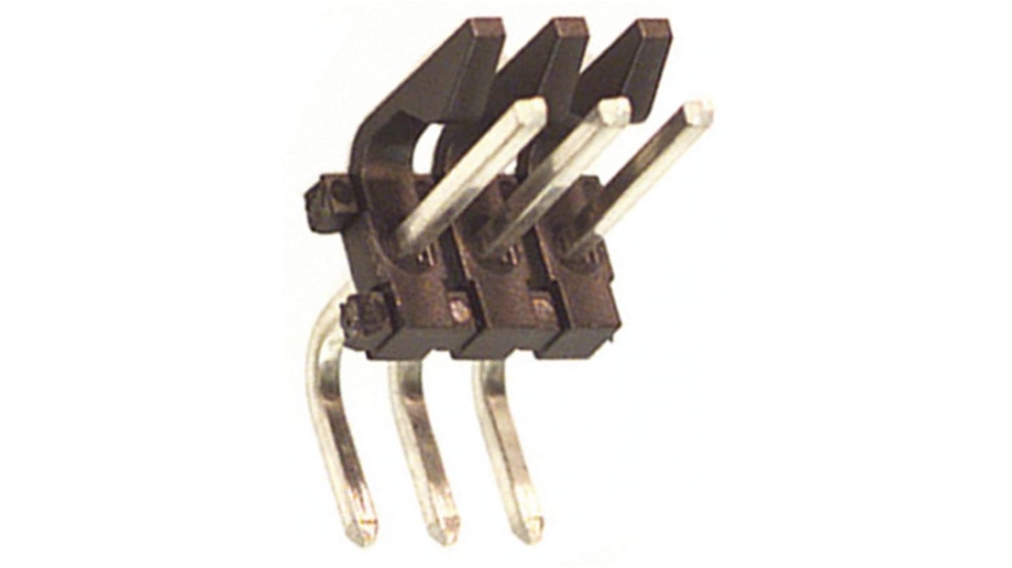 Molex KK 396 Series Right Angle Through Hole Pin Header, 3 Contact(s), 3.96mm Pitch, 1 Row(s), Unshrouded