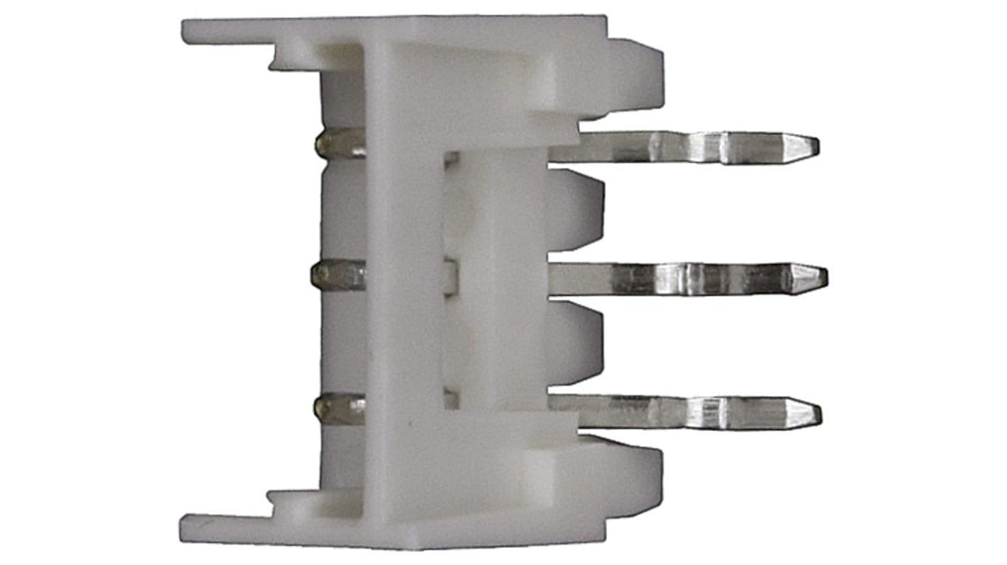 Molex Micro-Latch Series Right Angle Through Hole PCB Header, 3 Contact(s), 2.0mm Pitch, 1 Row(s), Shrouded