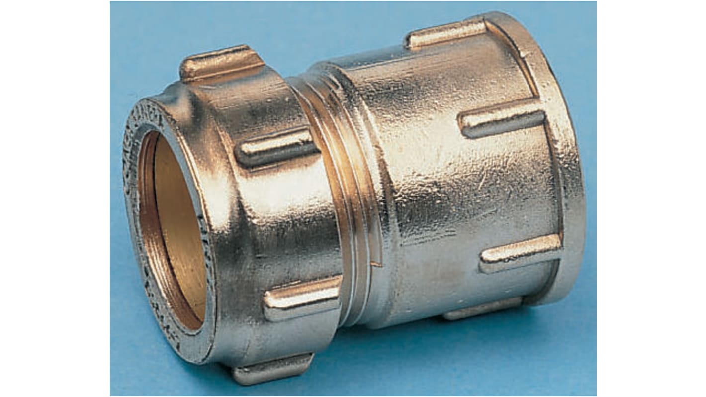 RS PRO Brass Compression Fitting, Straight Coupler