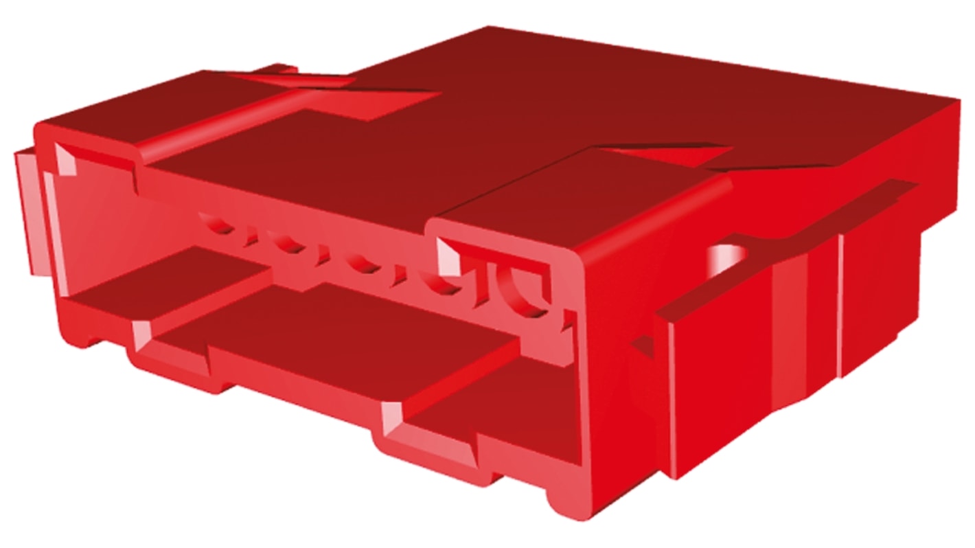 Carcasa de conector TE Connectivity 207376-1, Serie Metrimate, paso: 5mm, 6 contactos, 1 fila filas, Recta, Hembra,