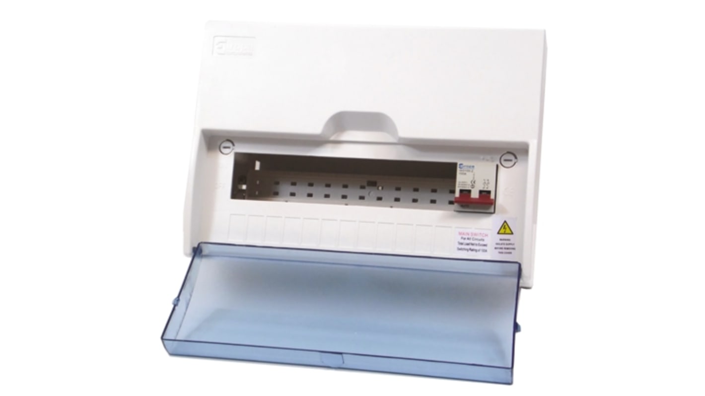 Europa 12 Way ABS Consumer Unit, 100A, IP40