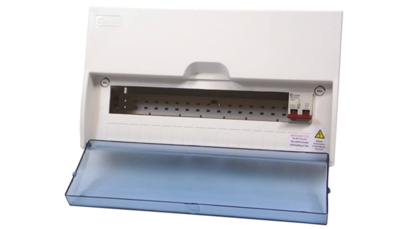 Europa 16 Way ABS Consumer Unit, 100A, IP40