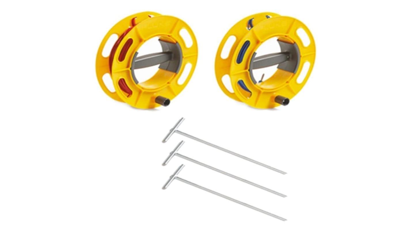 Fluke ES-162P3-2 3-Pole Stake Kit, For Use With Fluke 1623-2 & Fluke 1625-2