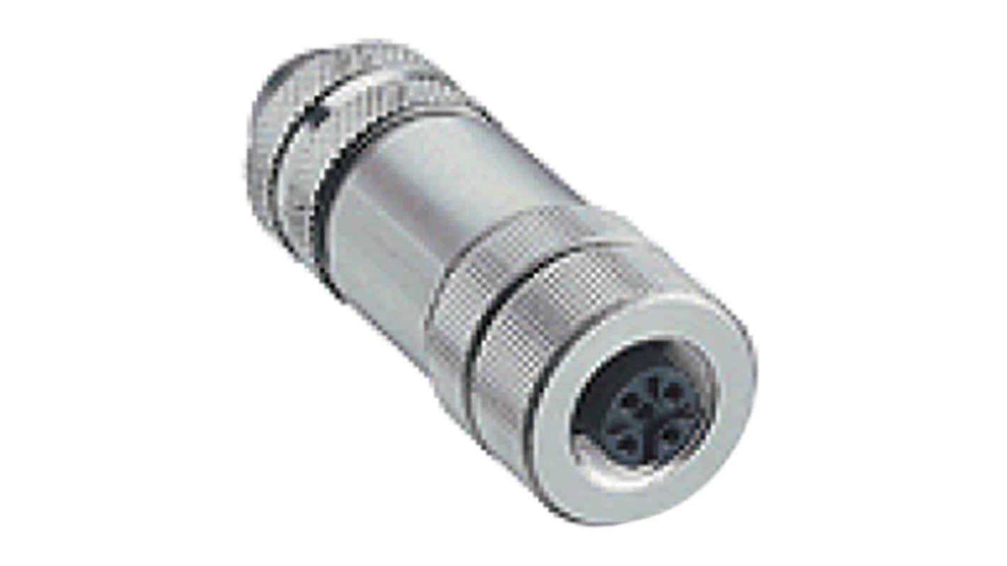 Conector circular Gefran de 8 vías hembra