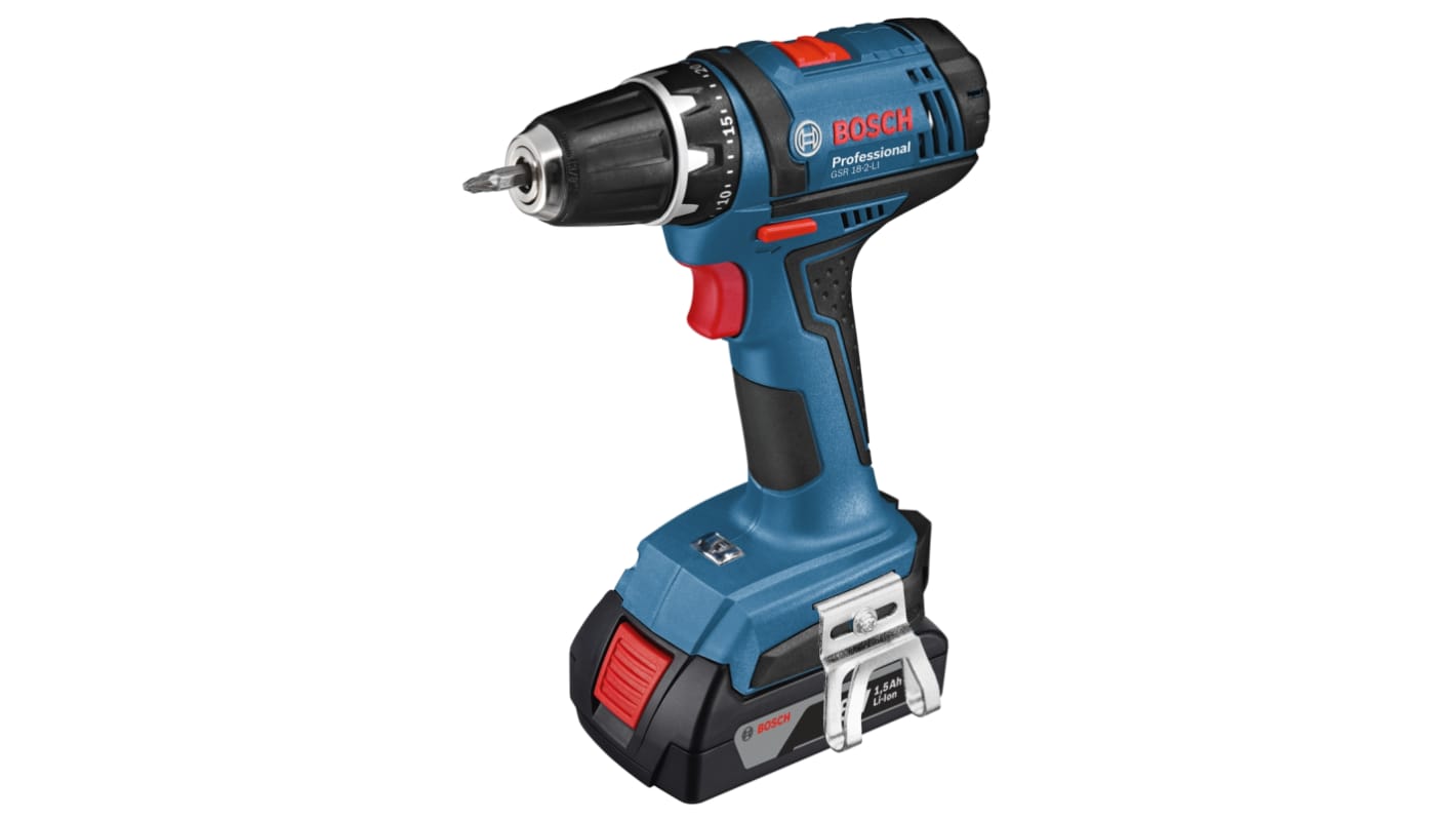 Avvitatore Cordless Bosch GSR 18-2-LI, 18V, 0 → 450giri/min