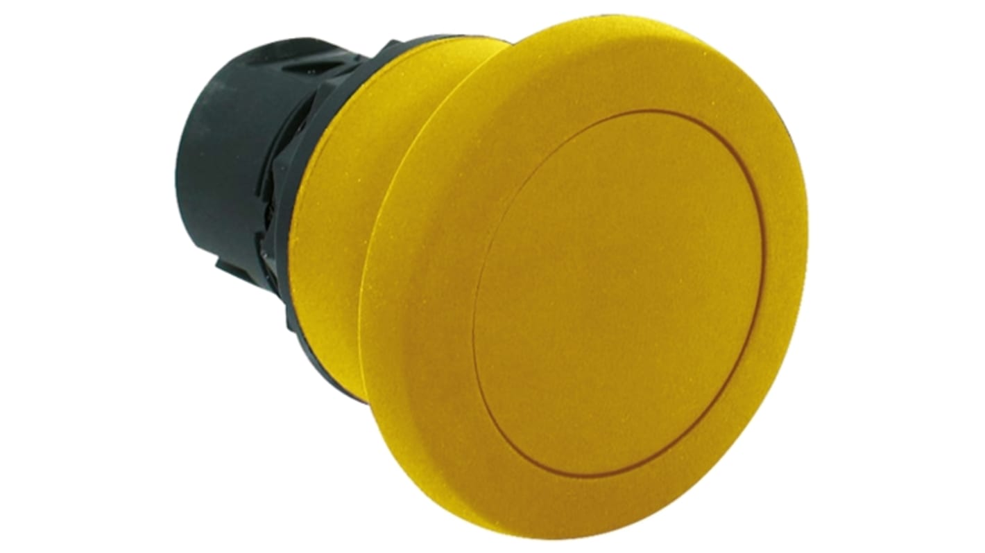 Cabezal de pulsador Allen Bradley serie 800F, Ø 22mm, de color Amarillo, Momentáneo, IP65