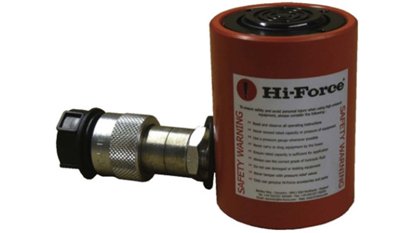 Hi-Force Single, Portable Low Height Hydraulic Cylinder, HLS301, 32t, 25mm stroke