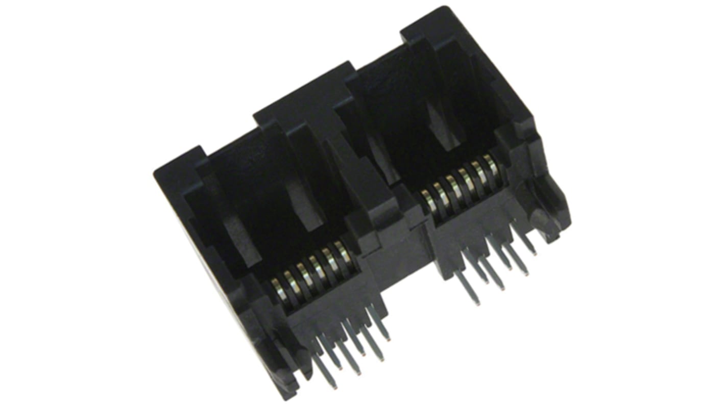 Conector RJ11 Hembra Molex serie 43814, de 6P6C vías