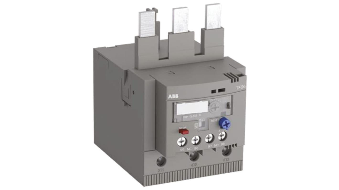 ABB TF65 Thermal Overload Relay 1NO + 1NC, 53 A F.L.C, 6 A Contact Rating, 690 Vac, 3P, AF Range