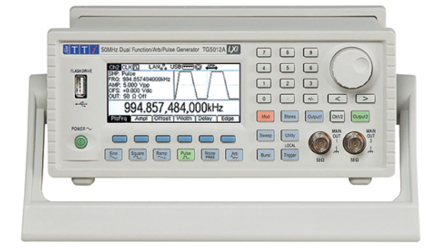Aim-TTi TG2512A Function Generator, 1μHz Min, 25MHz Max, FM Modulation, Variable Sweep - RS Calibration