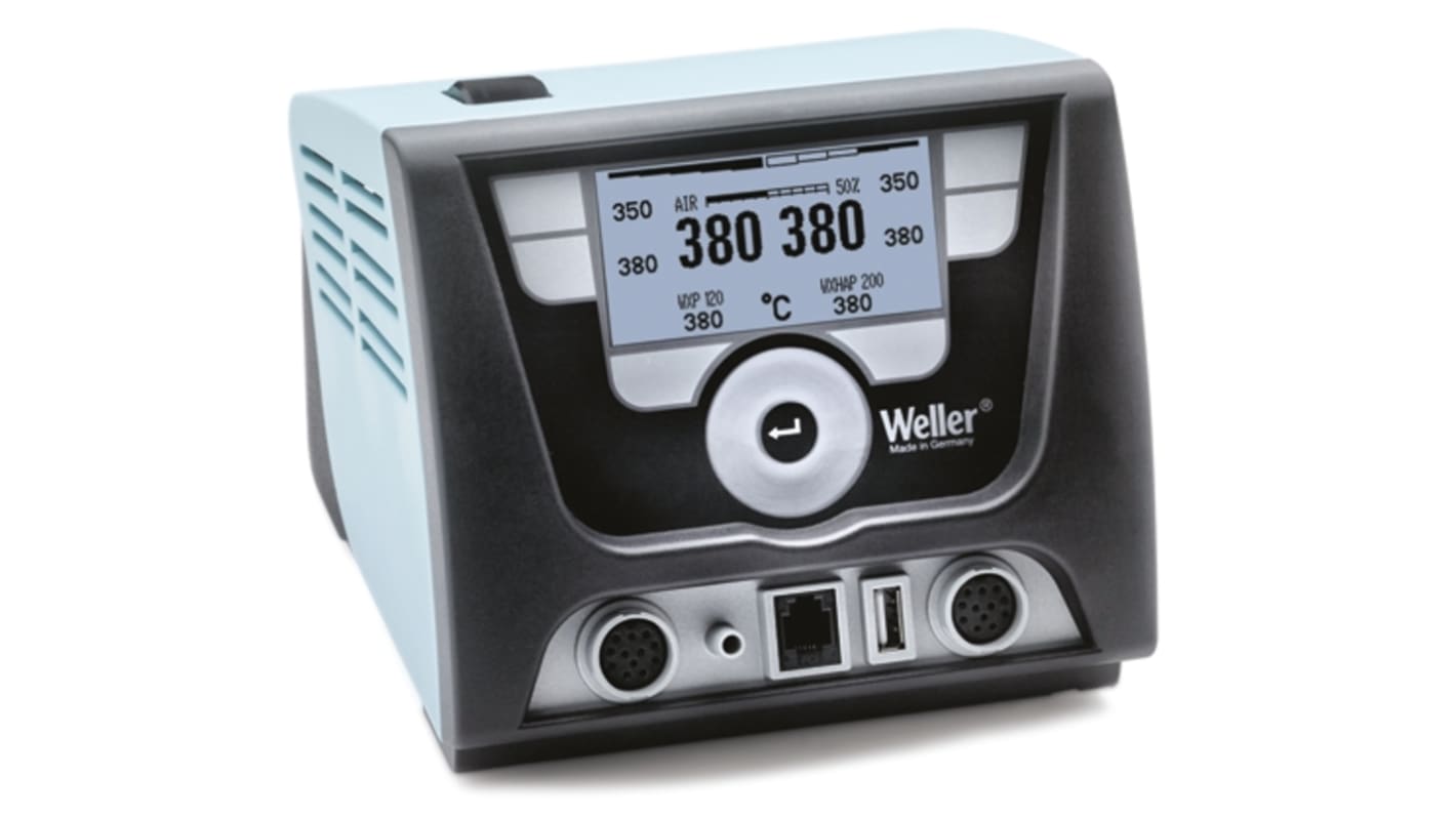 Weller WXA 2 Lötstation-Versorgungseinheit, Typ F - Schutzkontakt-Stecker Löten/Entlöten 200W / 230V, 2-Kanal LED