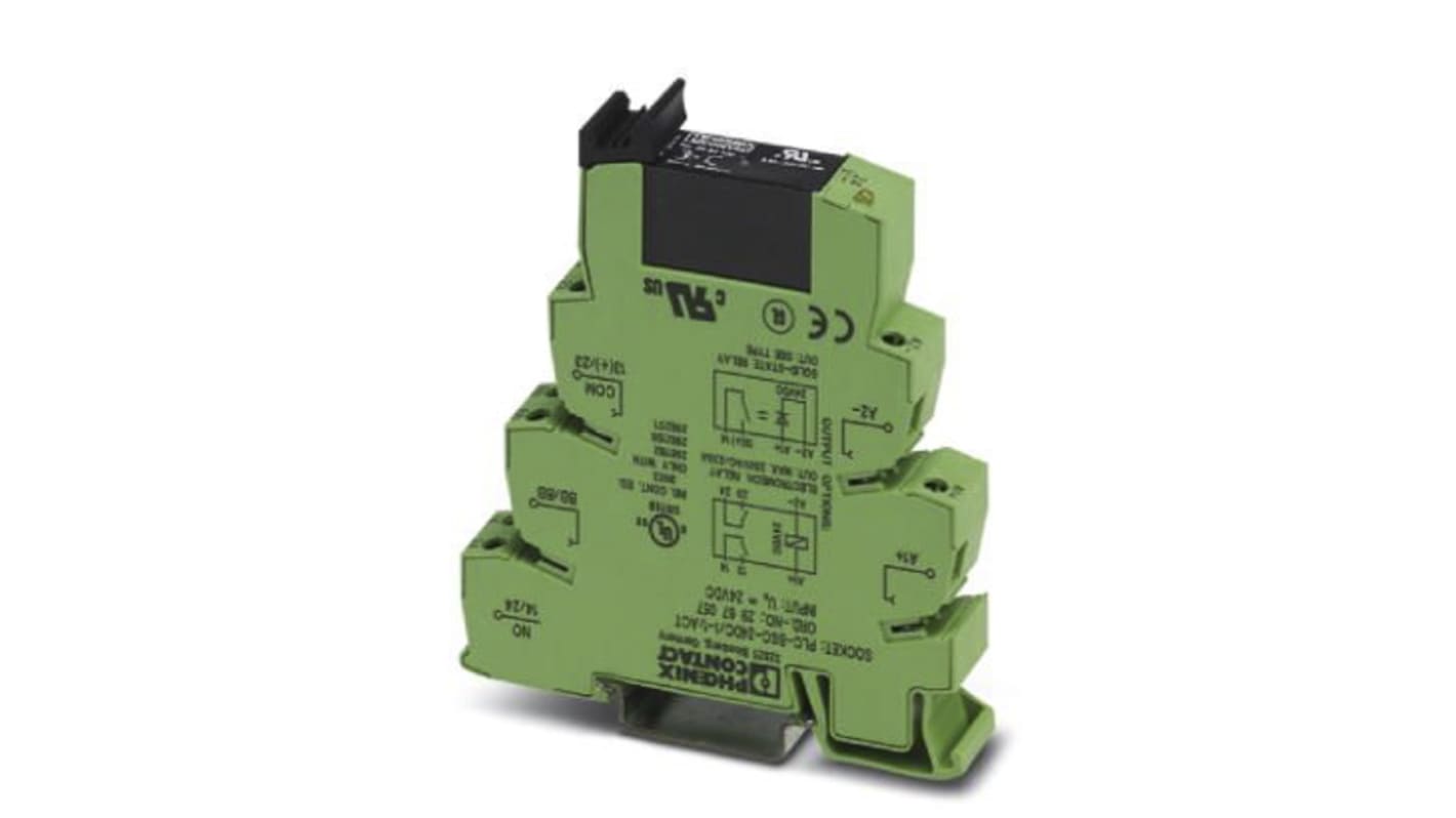 Phoenix Contact PLC Series Solid State Interface Relay, DIN Rail Mount