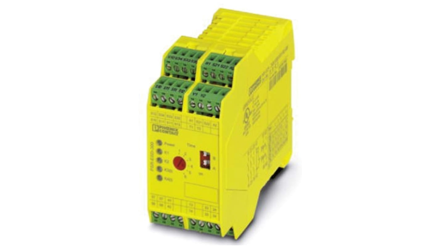 Phoenix Contact Dual-Channel Safety Relay, 24V ac/dc, 6 Safety Contacts