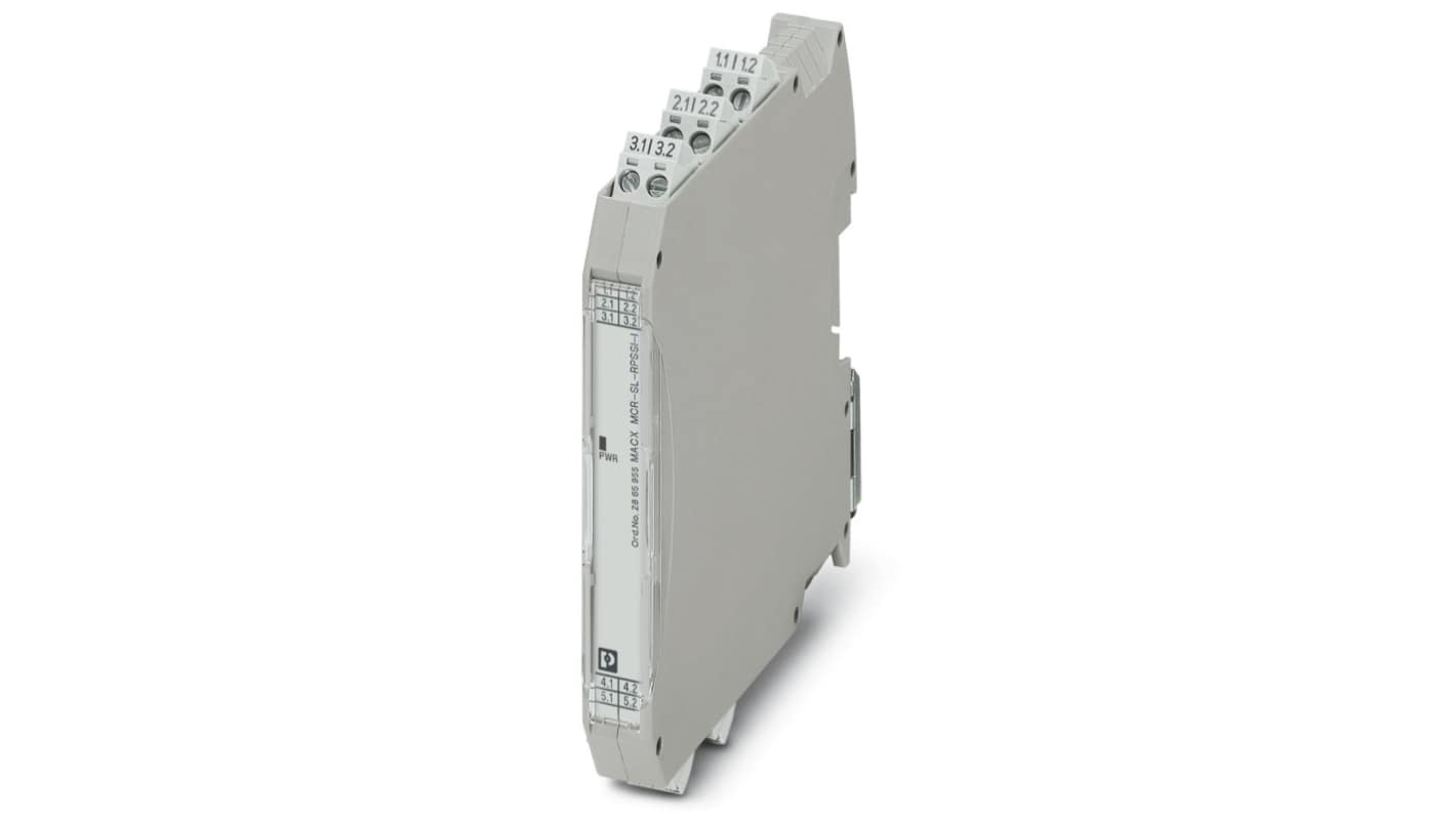 Phoenix Contact MACX MCR-SL-RPSSI-I Series Signal Conditioner, Current Input, Current Output, 19.2 → 30V dc