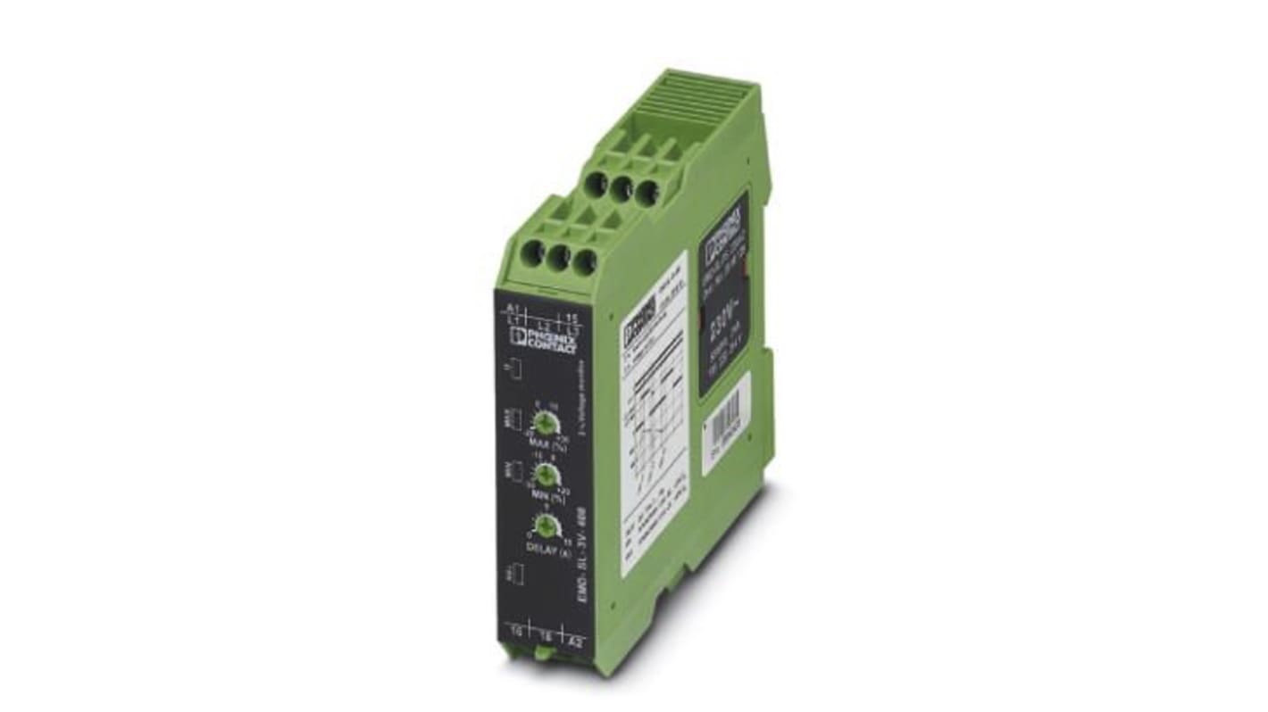 Phoenix Contact Voltage Monitoring Relay, 3 Phase, SPDT, 280 → 520V ac