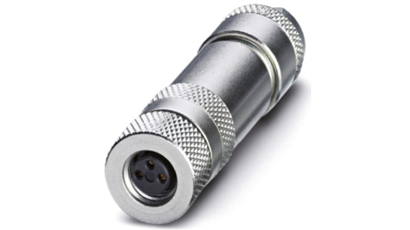 Phoenix Contact Circular Connector, 3 Contacts, Cable Mount, M8 Connector, Socket, Female, IP67, SACC Series