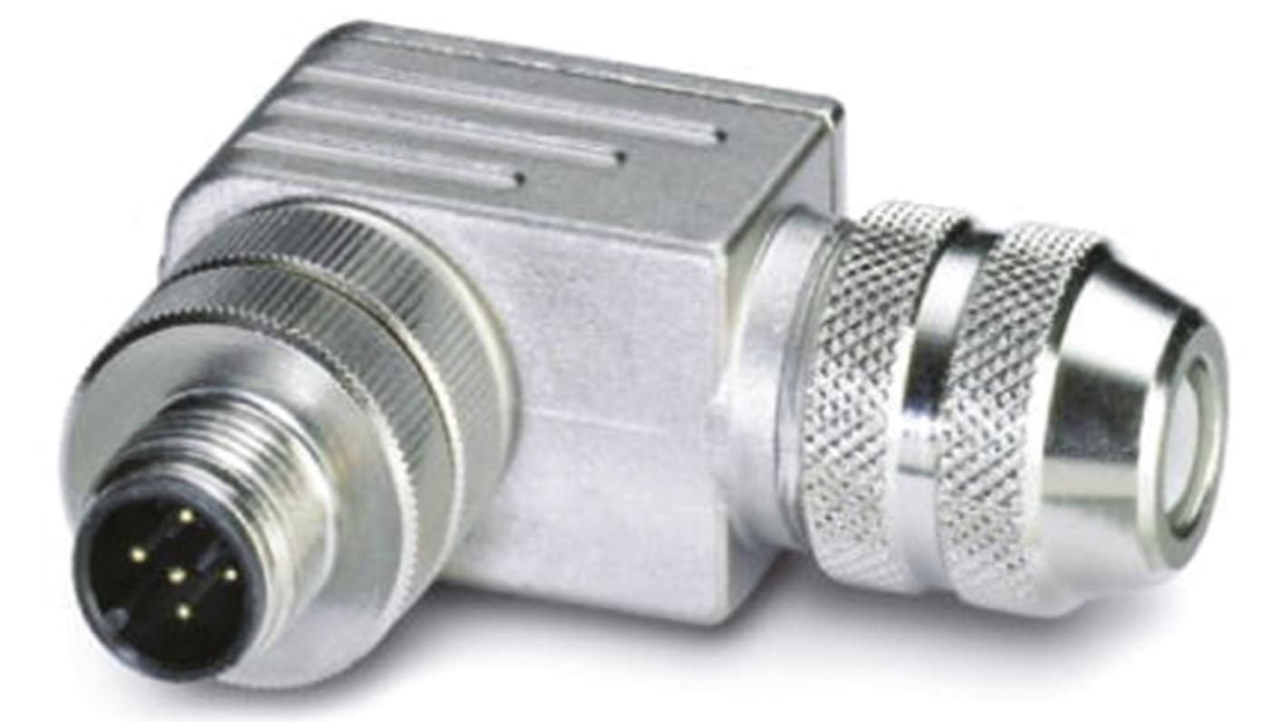 Phoenix Contact Circular Connector, 5 Contacts, Cable Mount, M12 Connector, Plug, Male, IP67, SACC Series