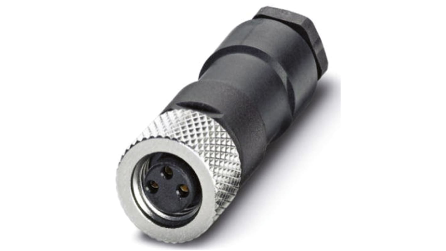 Phoenix Contact Circular Connector, 3 Contacts, Cable Mount, M8 Connector, Female, IP67, SACC Series