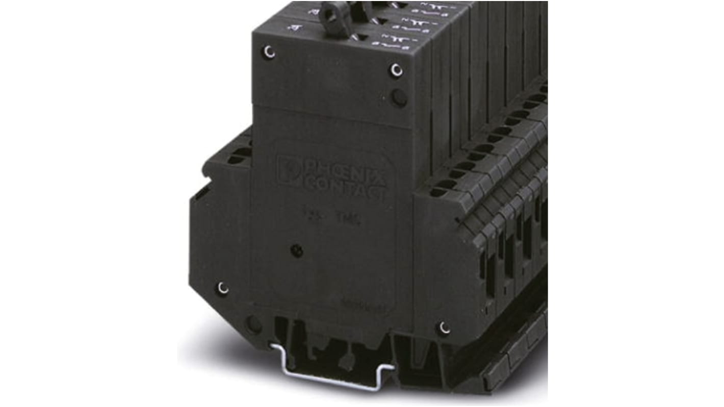 Phoenix Contact Thermal Circuit Breaker - TMC 1  Single Pole 65 V dc, 250V ac Voltage Rating DIN Rail Mount, 4A Current