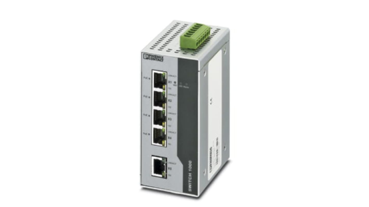 Phoenix Contact イーサネットスイッチ RJ45ポート:5 100Mbit/s, 2891064