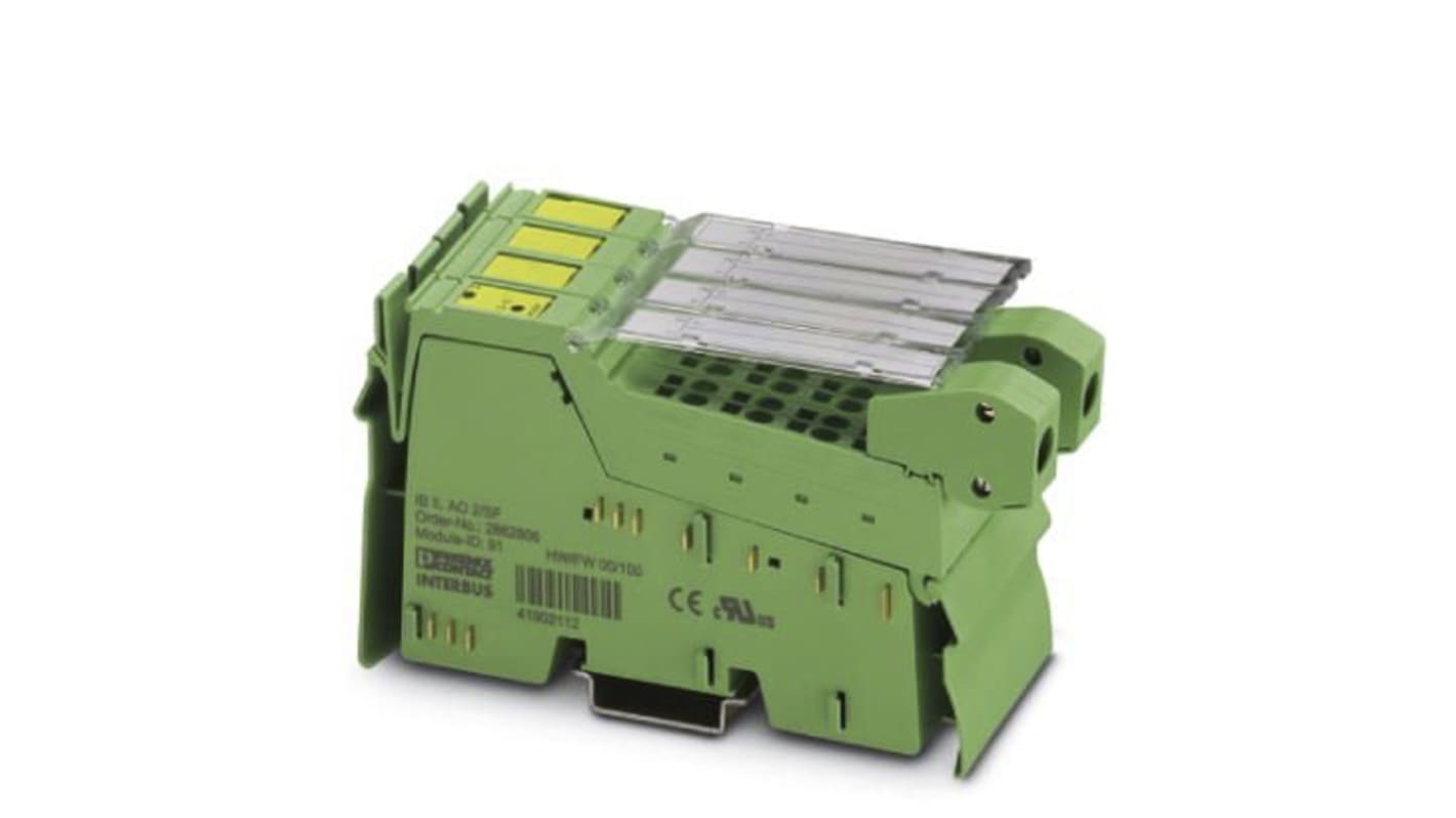 Phoenix Contact IB IL AO 2/SF-PAC Series Terminal Block for Use with Analogue Actuators, Analogue, 24 V dc