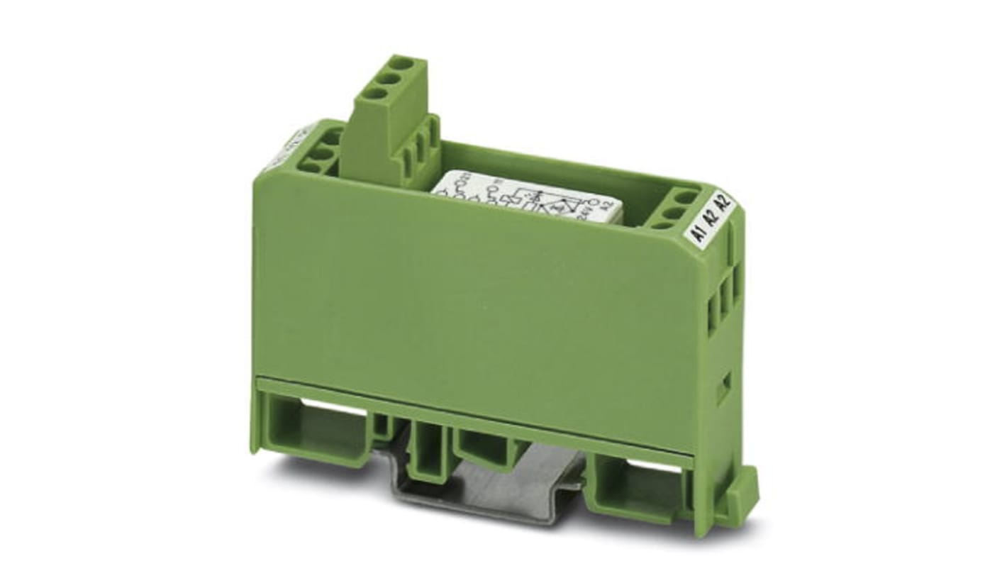 Phoenix Contact EMG 17-REL/KSR- 24/21-21-LC AU Series Interface Relay, DIN Rail Mount, 24V ac/dc Coil, DPDT, 2-Pole
