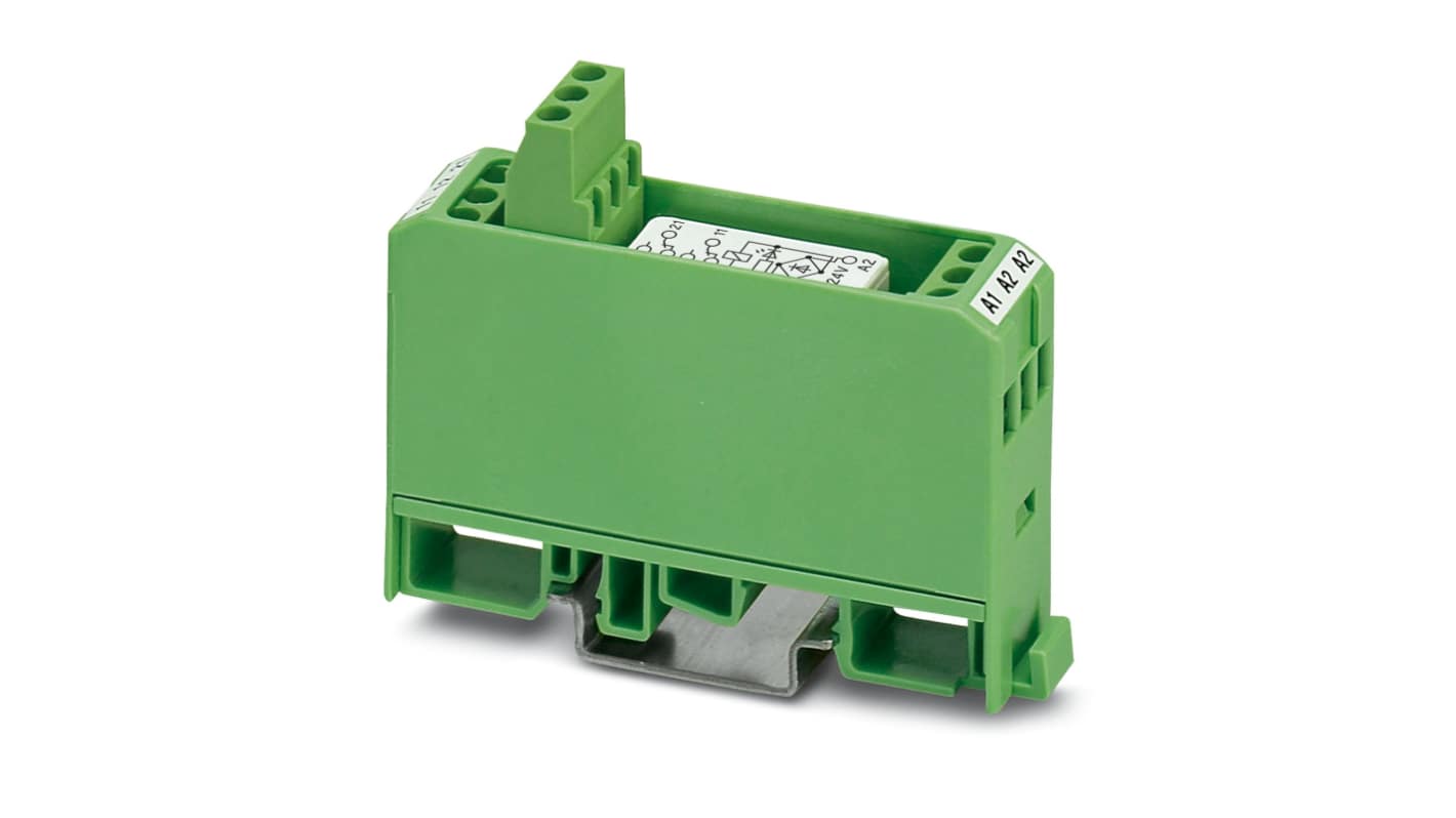 Phoenix Contact EMG 17-REL/KSR- 24/21-21-LC AU Series Interface Relay, DIN Rail Mount, 24V ac/dc Coil, DPDT, 2-Pole