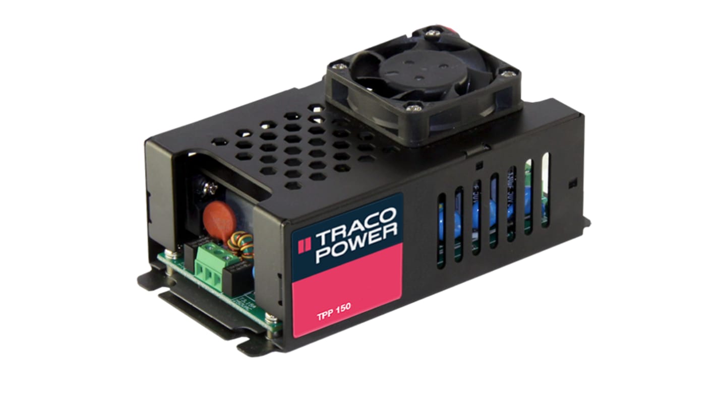 TRACOPOWER Switching Power Supply, TPP 150-115, 15V dc, 10A, 150W, 1 Output, 90 → 264V ac Input Voltage