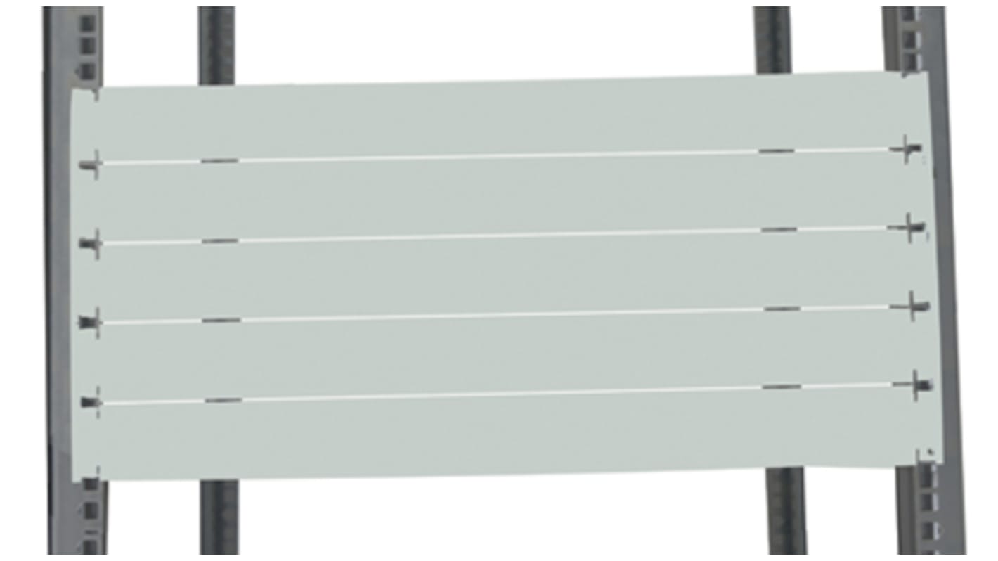 10U Takarólemez, 483 x 9mm, szín: Szürke