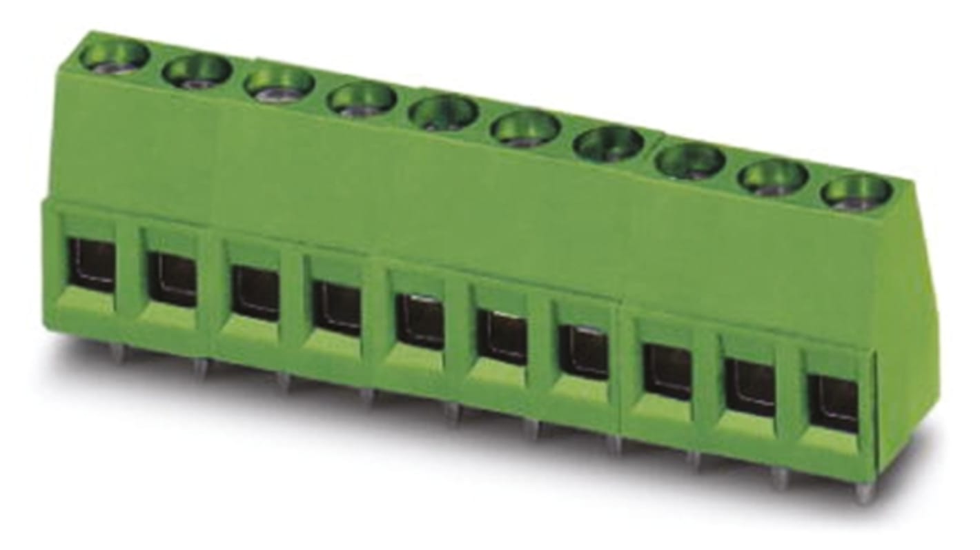 Phoenix Contact MKDS 1.5/12 Series PCB Terminal Block, 12-Contact, 5mm Pitch, Through Hole Mount, 1-Row, Screw