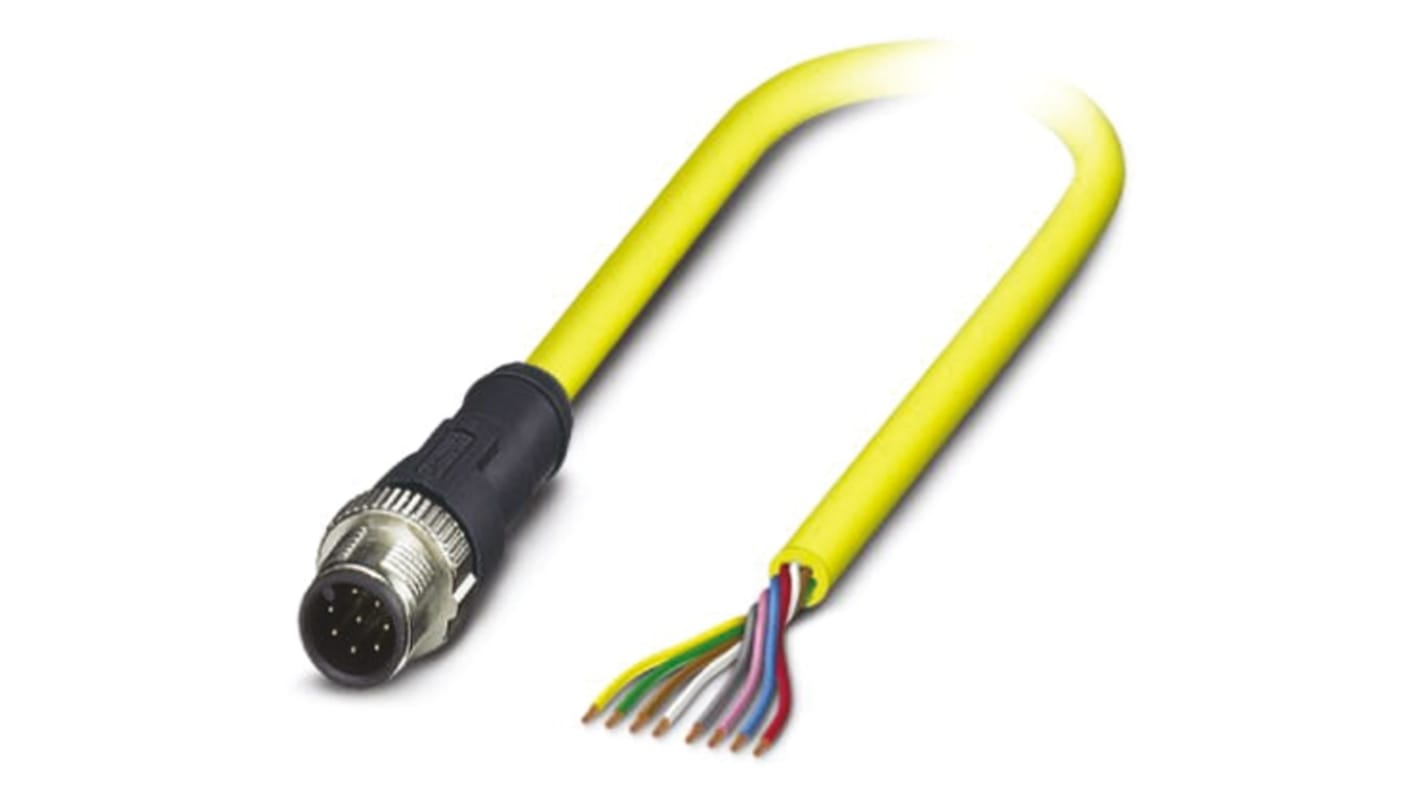 Phoenix Contact, センサアクチュエータケーブル, 24 AWG, コア数：8, SAC-8P-MS/ 5.0-542 SCO BKシリーズ