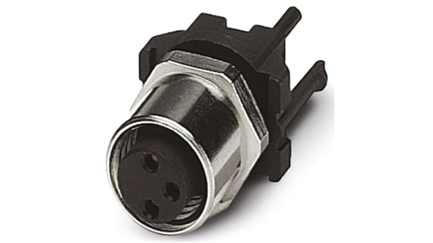Phoenix Contact Circular Connector, 3 Contacts, Panel Mount, M8 Connector, Socket, Female, IP67, SACC Series