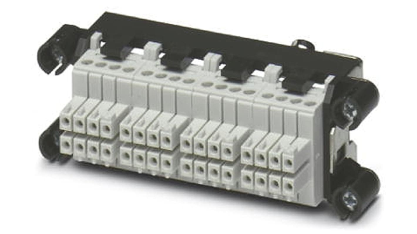 Inserto de conector de potencia Phoenix Contact, serie VC-TR3/4M-PEA-S8888-SET, para usar con Bastidor de protección,