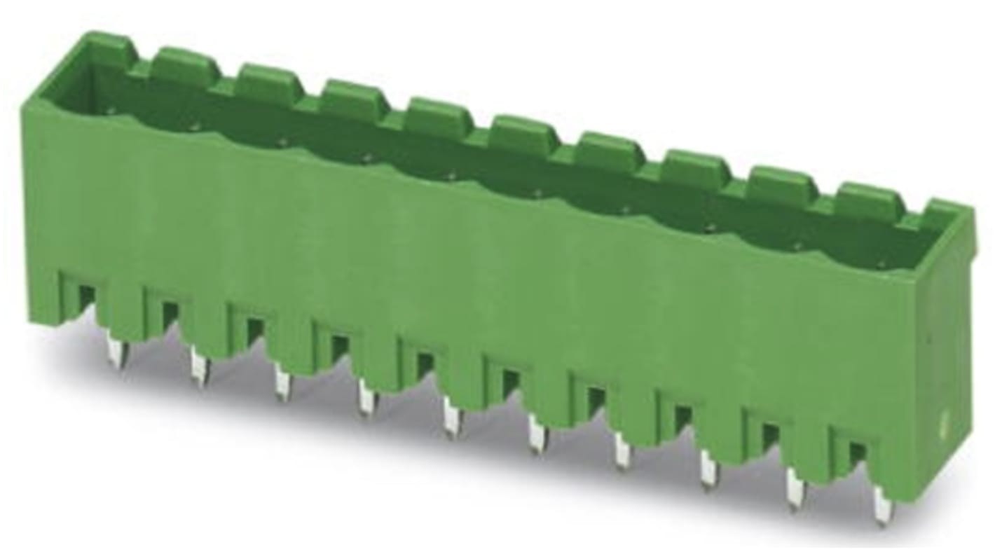 Phoenix Contact 5.0mm Pitch 2 Way Pluggable Terminal Block, Header, Solder Termination