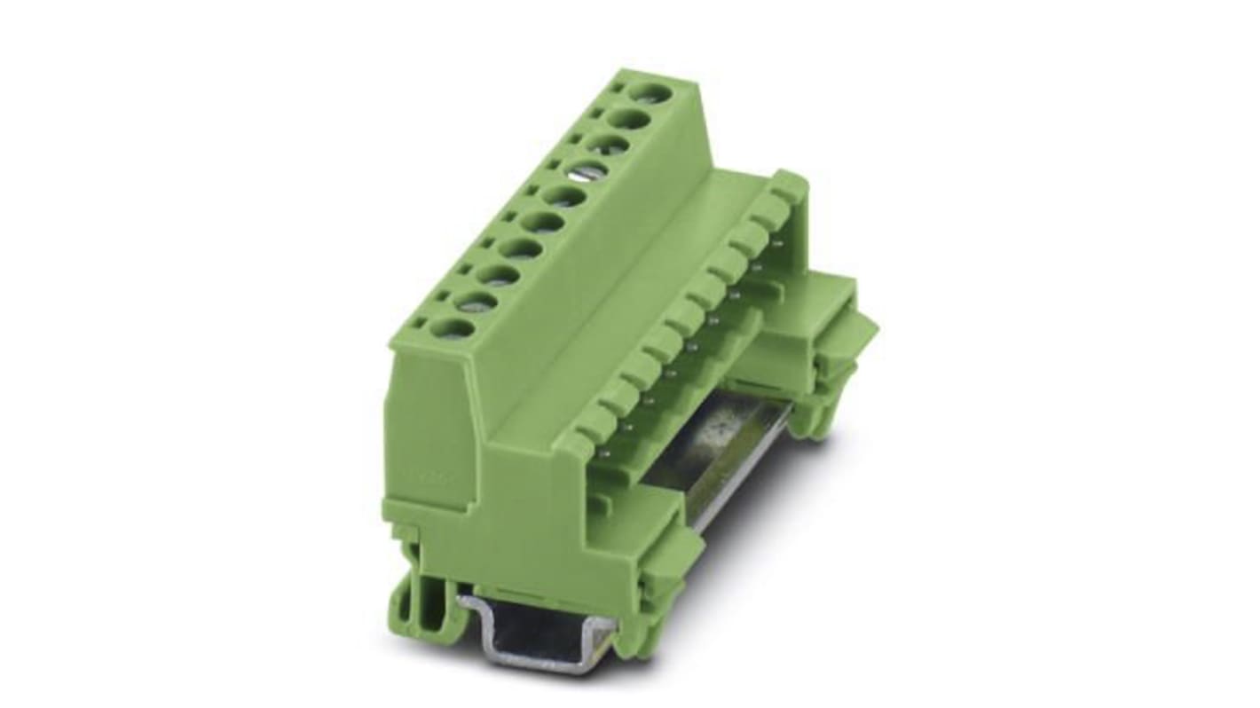 Phoenix Contact MSTBHK 2.5/10-G-5.08 Series DIN Rail Terminal Block, Screw Termination